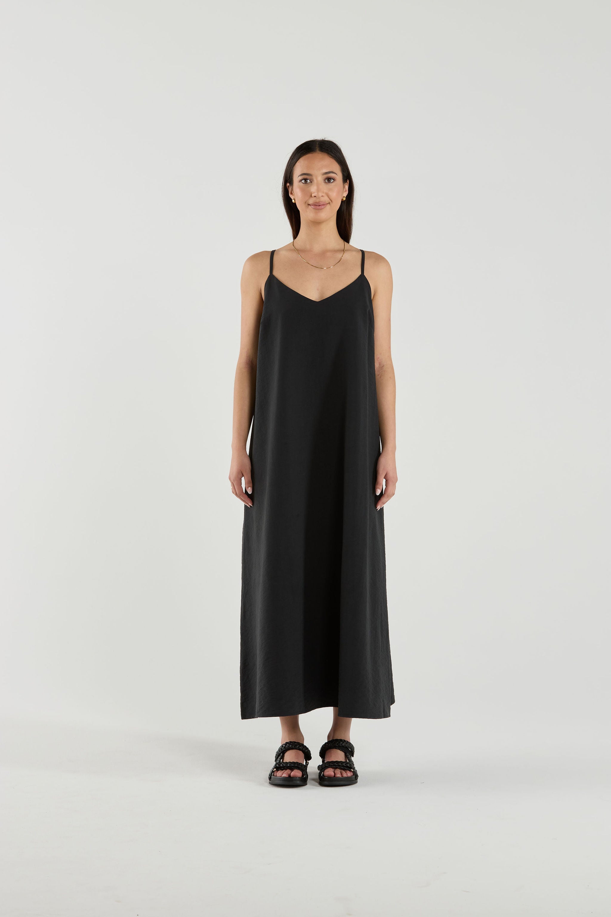 NOVA DRESS - Noir Silk