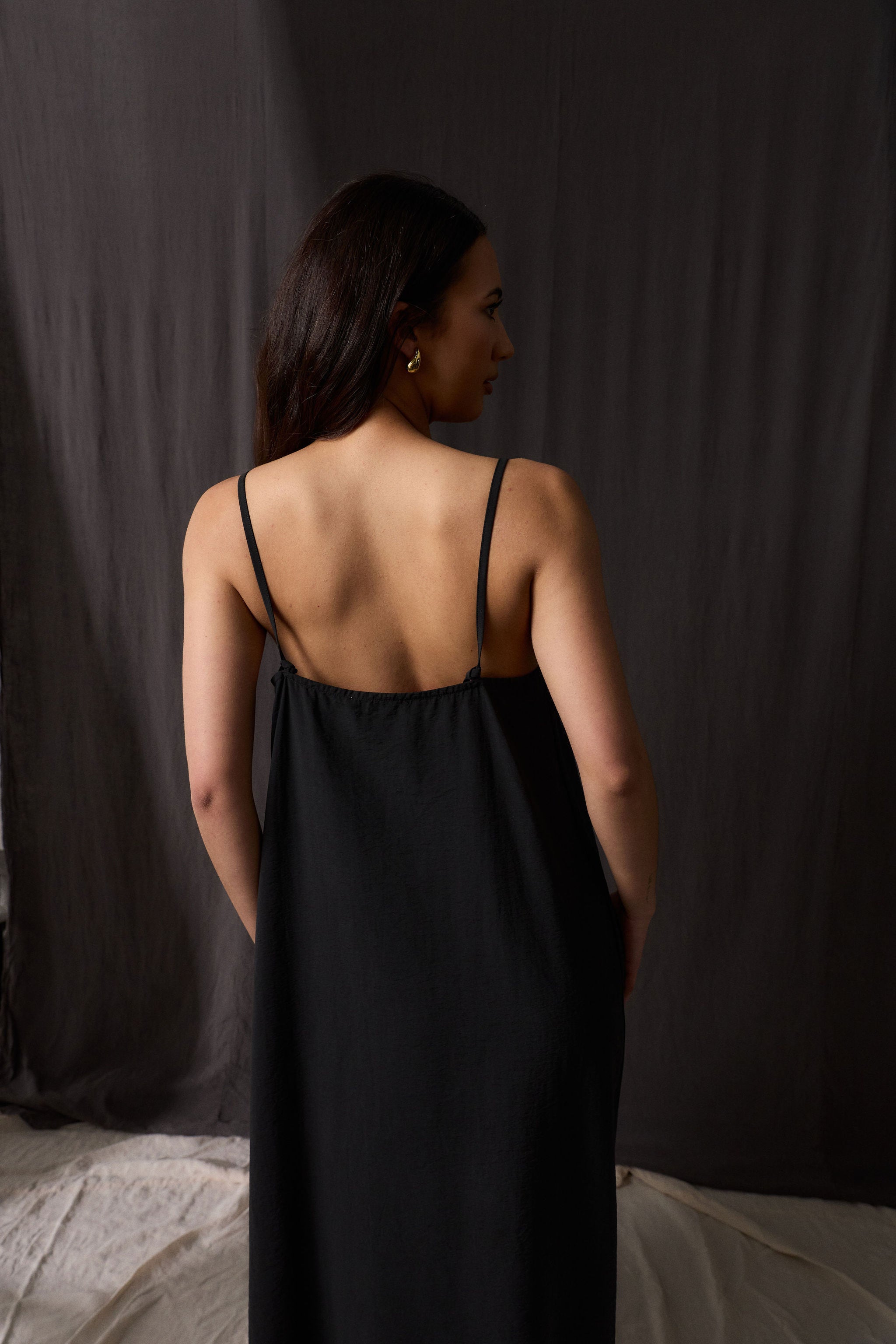 NOVA DRESS - Noir Silk