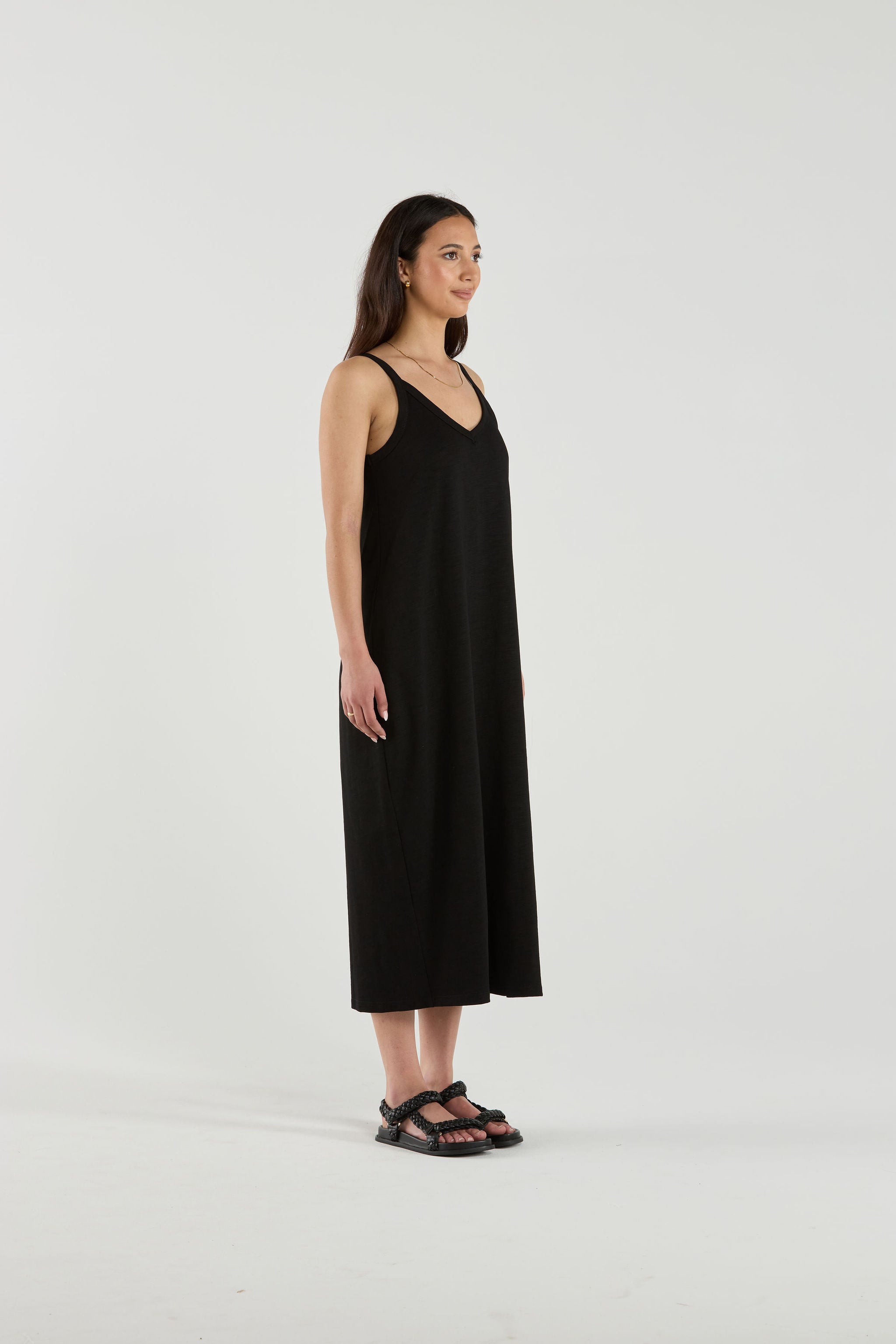 HADLEY DRESS - Obsidian
