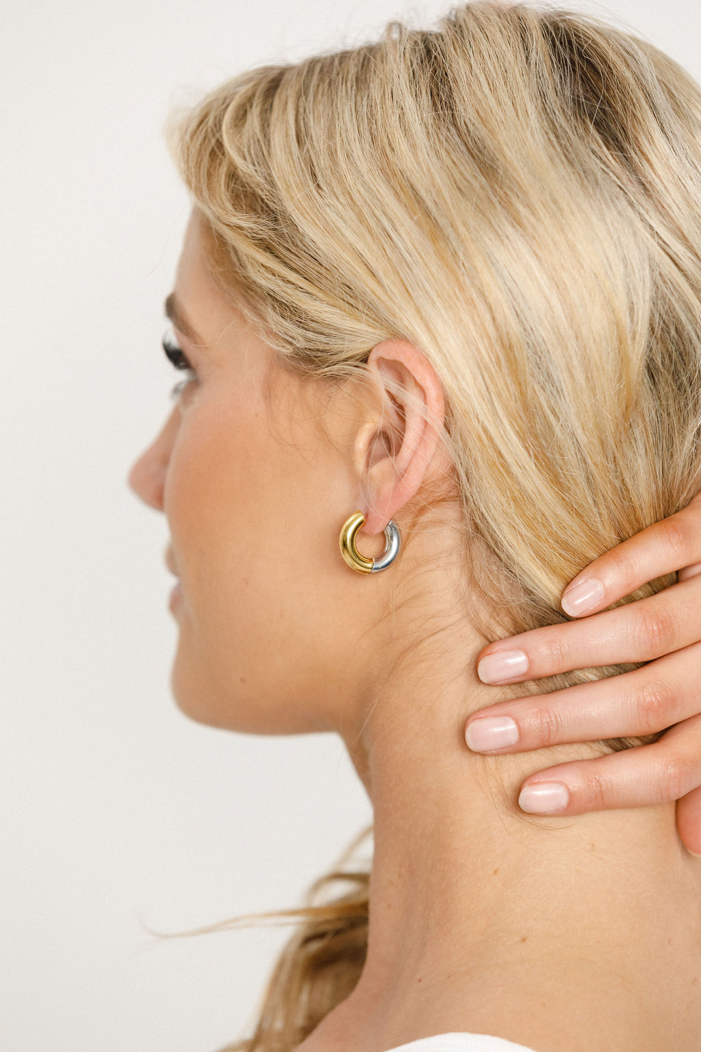 PARIS EARRINGS - Large Gold/Silver