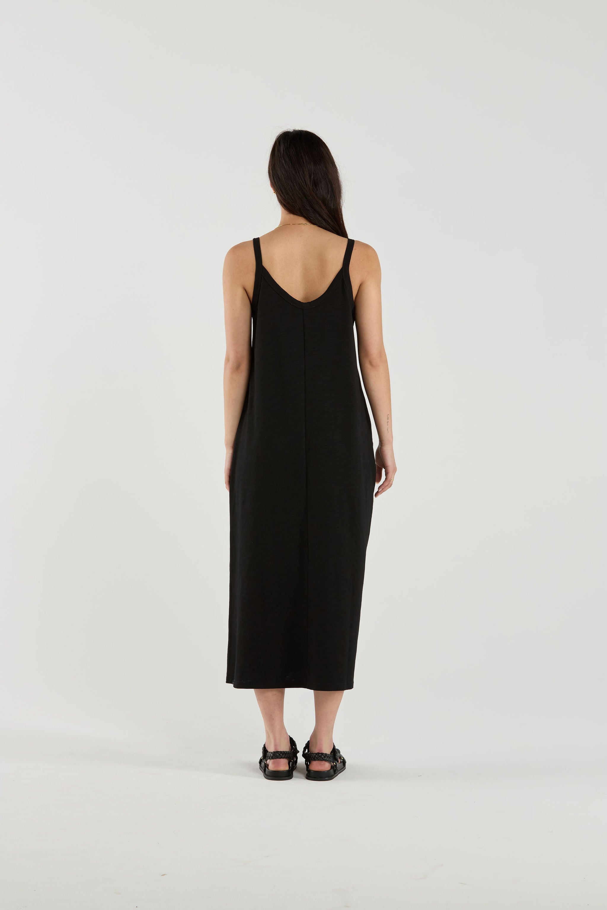 HADLEY DRESS - Obsidian