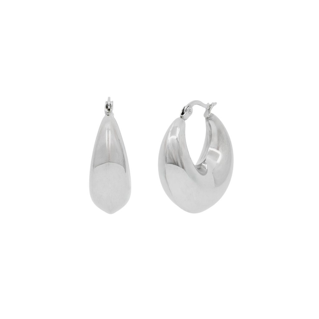 RUBY EARRINGS - Silver