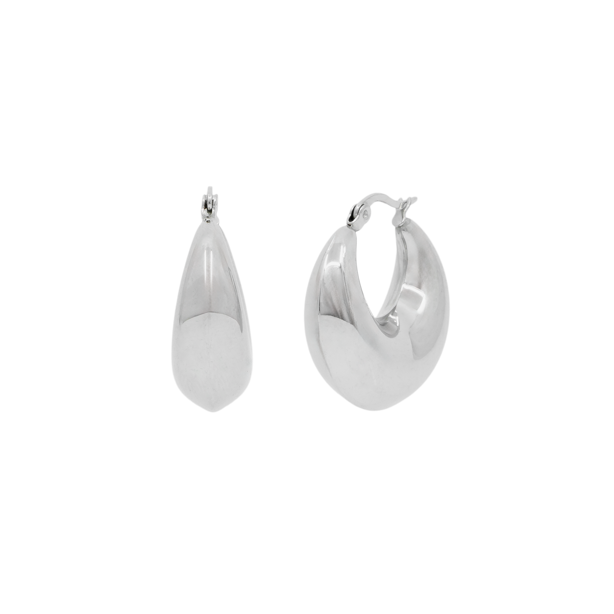 RUBY EARRINGS - Silver