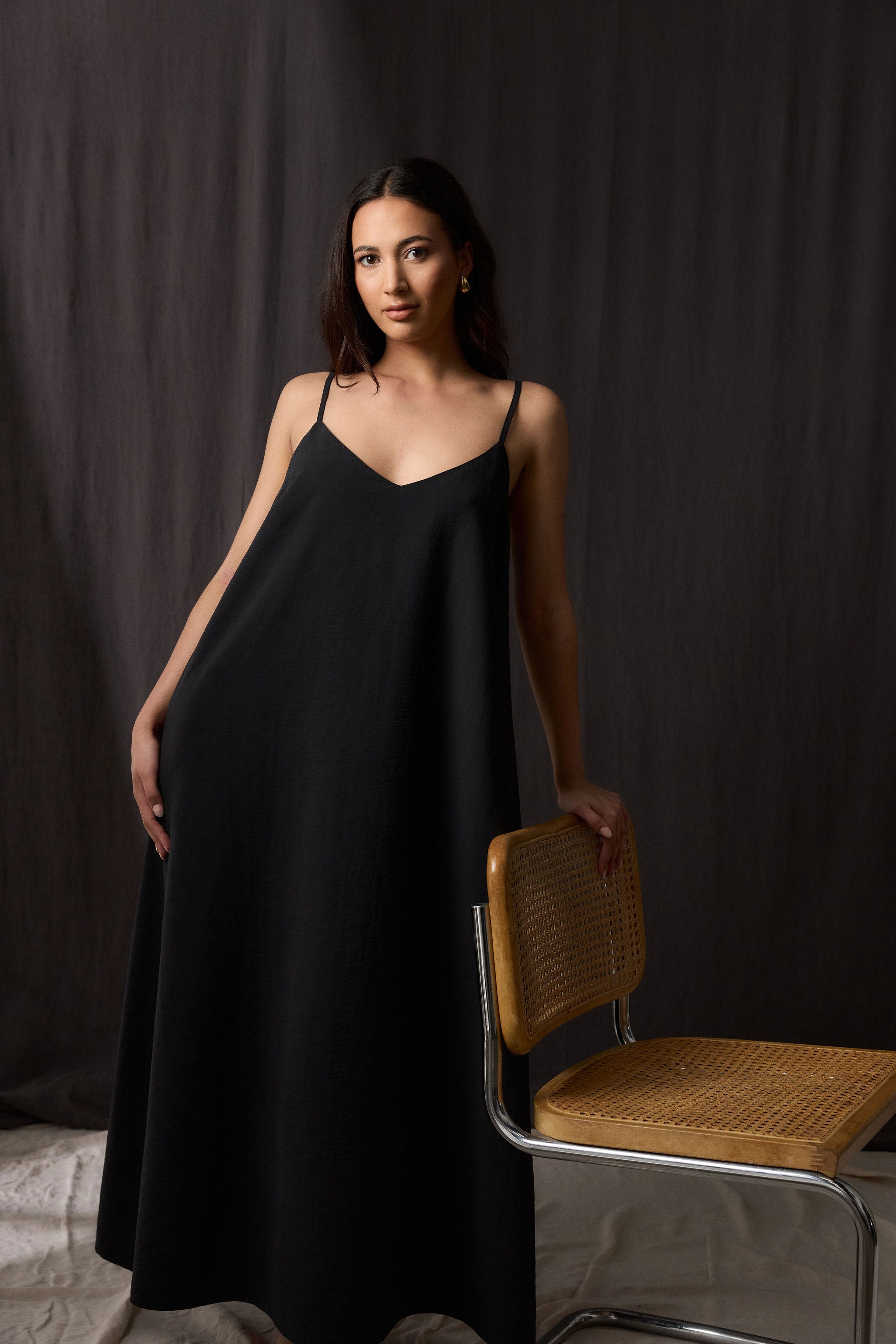 NOVA DRESS - Noir Silk