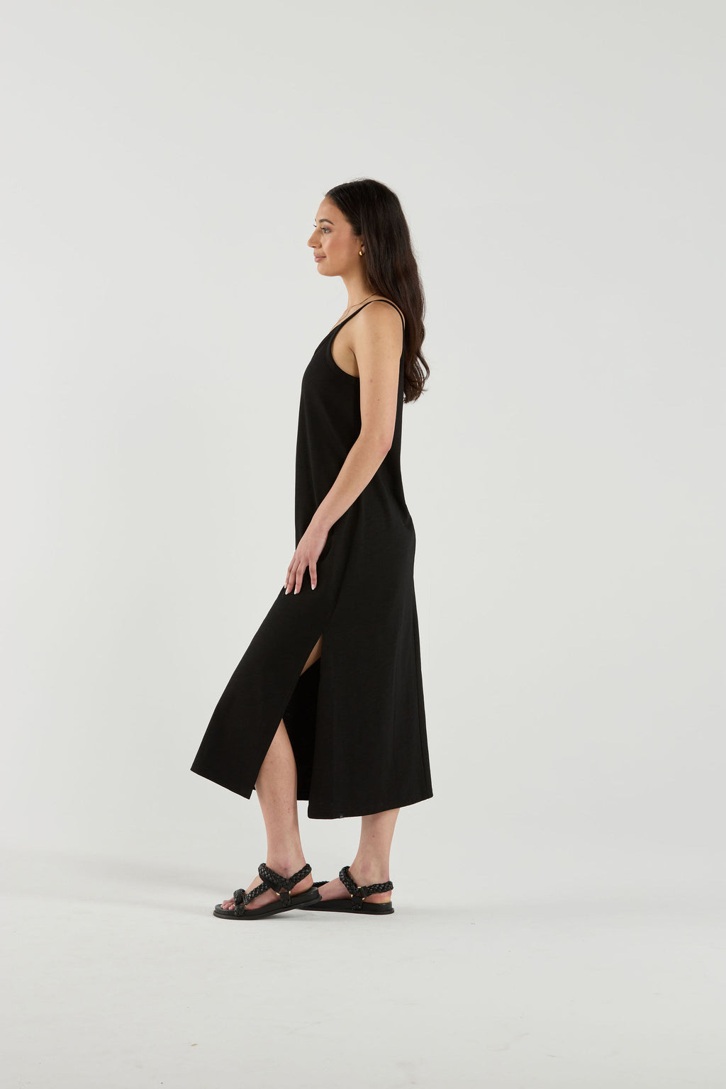 HADLEY DRESS - Obsidian