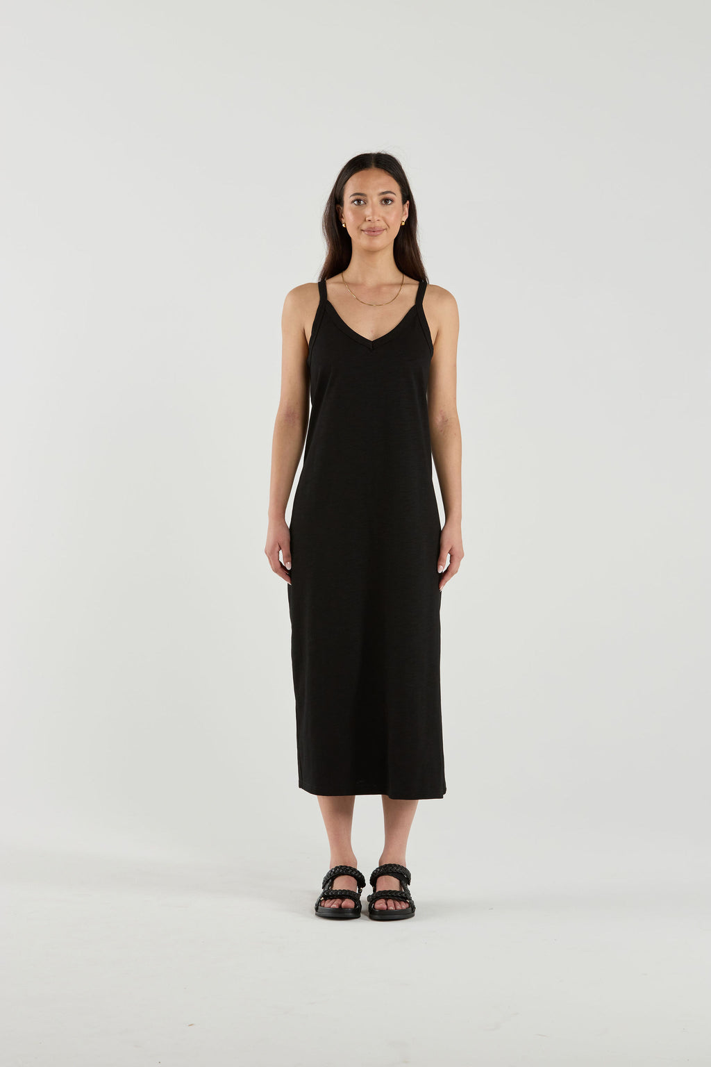 HADLEY DRESS - Obsidian