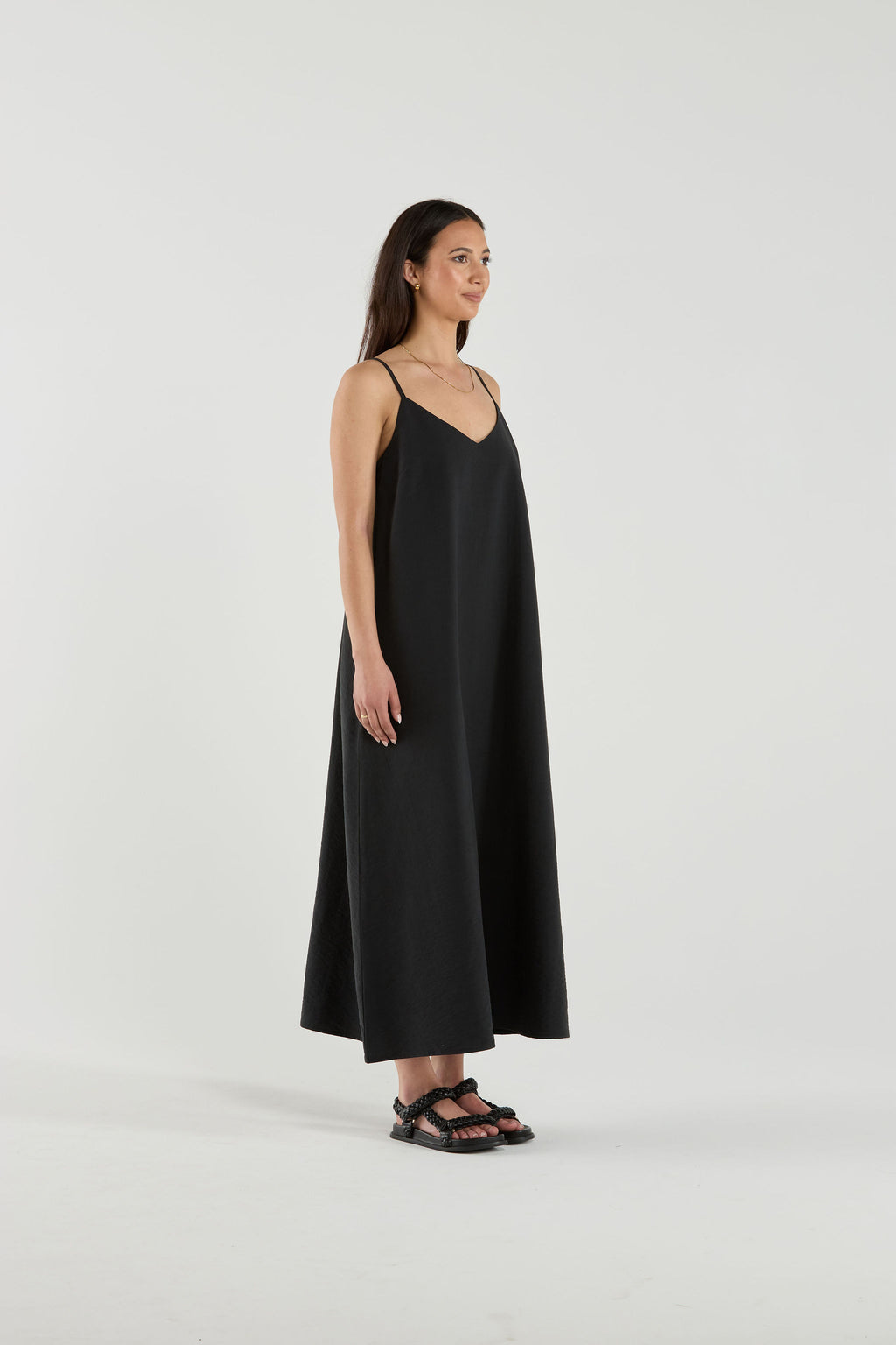 NOVA DRESS - Noir Silk